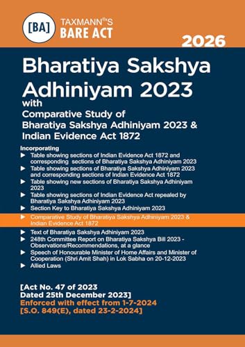 Image of Taxmann's Bharatiya Criminal Laws - Bare Acts COMBO [BNS | BNSS | BSA] - Presenting the Complete | Updated Texts with Comparative Tools | Legislative Aids | Set of 3 Books