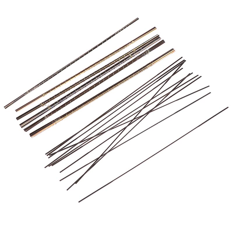 Metal Cutting Jig Blades, 12Pcs 130mm Jewelry Metal Cutting Jig Blades Woodworking Hand Craft Tools Jewelers Processing Saw Blade Cutter(Multicoloured)
