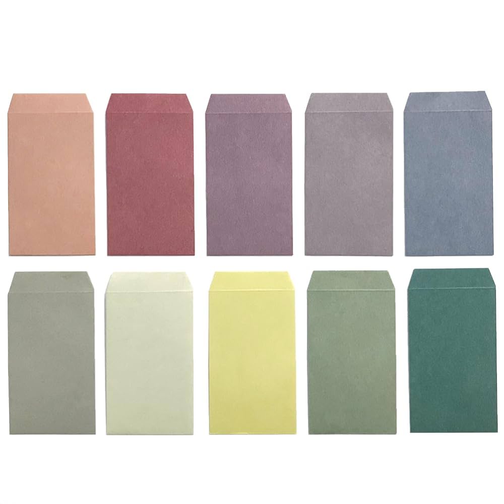 Amazon | ペーパーエントランス ポチ袋 くすみカラー 無地