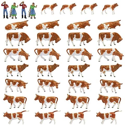 Farm Animals Figure Toys Set for HO Scale Cover