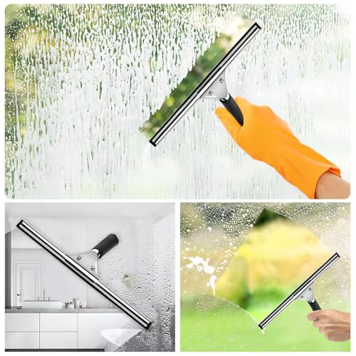 Image of CdbC 41 Inch Squeegee Rubber Replacement, Squeegee Replacement Rubber Blade, Versatile Squeegee Rubber Refill for Shower, Doors, Window & Glass Cleaning (Pack of 2)