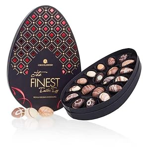 The Finest Easter Egg ? Rood – Paasei-bonbons – 19 chocolade-paaseieren | Pasen | Chocoladeeieren | Man | Vrouw | Cadeau | Cadeau-idee | Chocolade | Chocoladeei