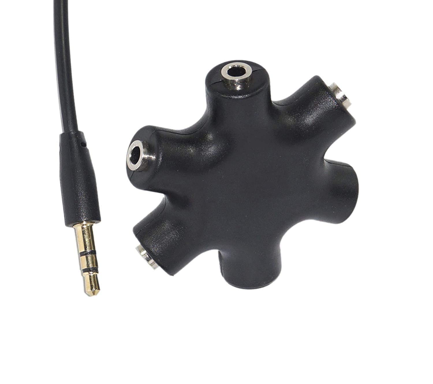 ULTRABYTES 3.5mm Stereo Headset Headphone Earphone Extension Audio Hub Splitter Adapter 1 Male to 2 3 4 5 Female Audio Cable, 5 in1 Audio Splitter.-image-41