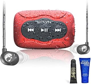 SYRYN Swimbuds Flip Bundle | 8 GB Waterproof Music Player Compatible with iTunes Files (No Apple Music)