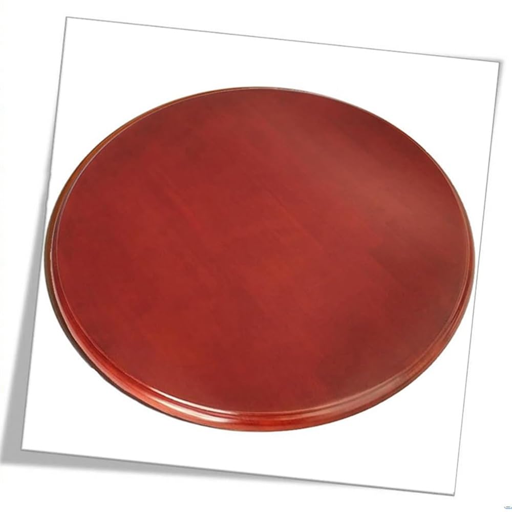 Lar - Vassoio girevole in legno, 114,3 cm, liscio e silenzioso, perfetto per intrattenere e servire, decorazione ideale per la cucina (rosso)