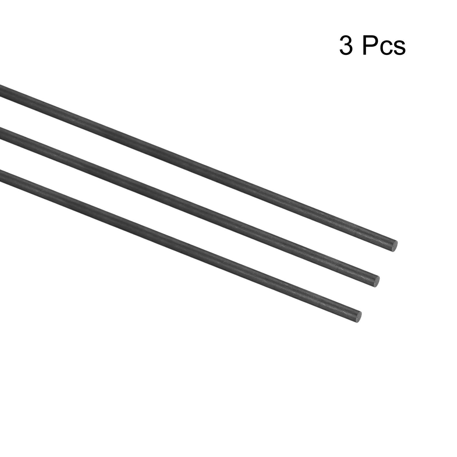 Sourcing Map 3er Set Kohlefaserstäbe – 4 X 150 Mm, Für RC Flugzeuge, Quadcopter & DIY (hohe Festigkeit)