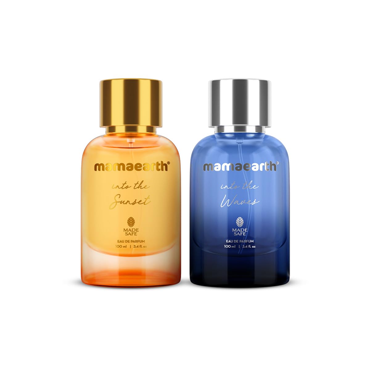 Mamaearth Into The Sunset & Into The Waves Eau De Parfum Combo 100Ml|Made Safe Approved | Premium & Long-Lasting Fragrance | Blend Of Exotic Ingredients, People, Liquid