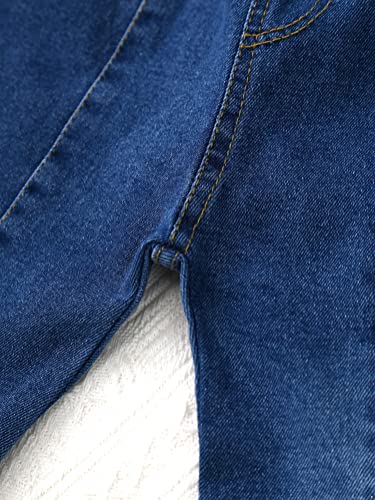 Alvivi Jeans Bambina Pantaloni Larghi a Vita Alta