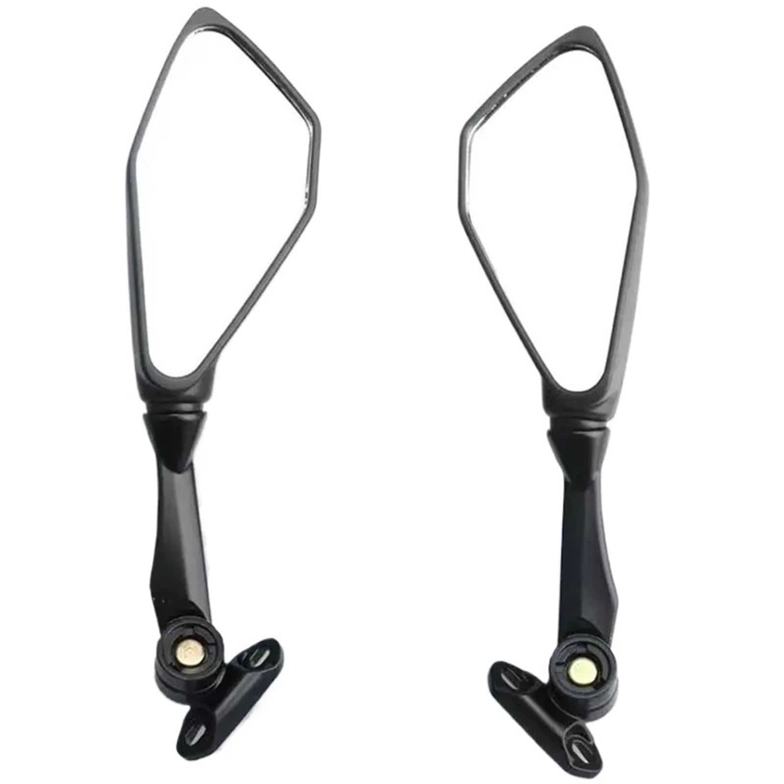 Espejos retrovisores laterales para motocicleta negro Kawasaki Ninja 400 diseño corto 4