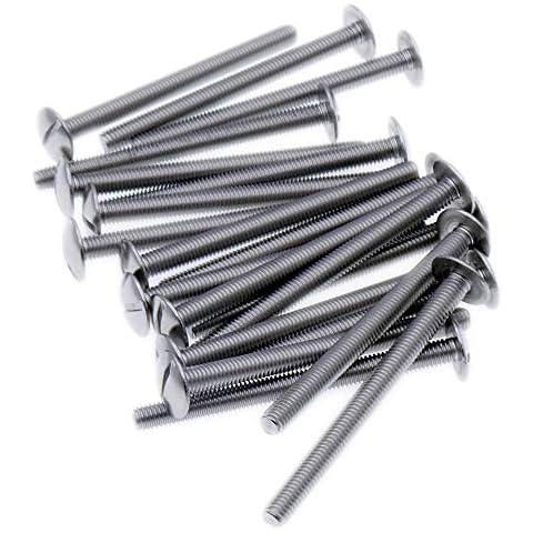 M6 Slotted Mushroom Machine Screws - Pack of 20 Cover