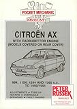  Pocket Mechanic for Citroen AX Petrol Models: All Models to 1990