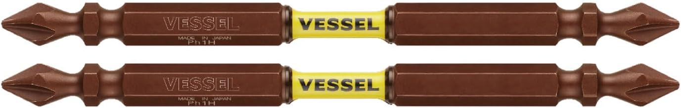Vessel SST141110 Sakisbo Torsion Bit, Double Ended +1 x Diameter 0.1 x Diameter 0.1 x 4.3 x 4.3 inches (110 mm), Set of 2