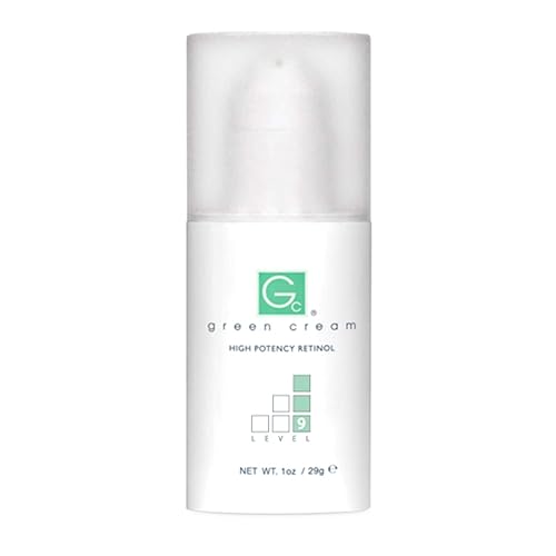 Green Cream Retinol nivel 9 alta potencia bomba sin aire 1 onza