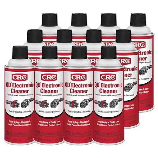 CRC 05103-Case 5103 Quick Dry Electronic Cleaner, 11 oz, 12 Pack