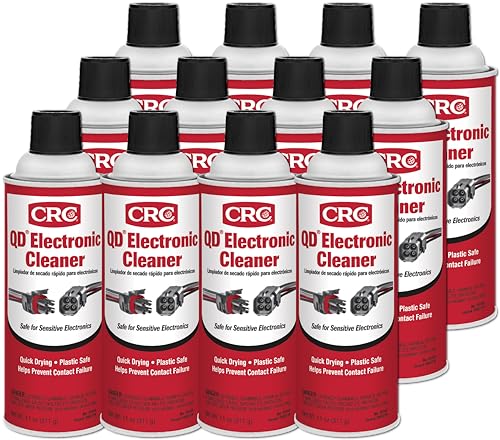 CRC 05103-Case 5103 Quick Dry Electronic Cleaner, 11 oz, 12 Pack