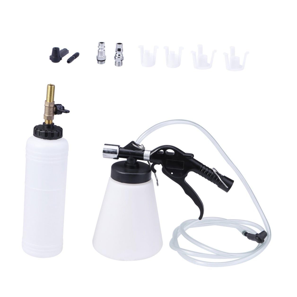 jojofuny Herramienta de Reemplazo de Líquido de Frenos de Gran Capacidad para Taller Purgador de Frenos de Aire Plástico Resistente en Coches
