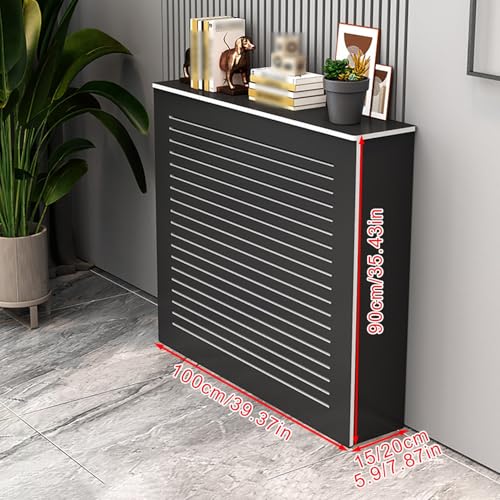 Copertura organizer per termosifone, in legno, moderna, per dissipazione del calore, design traspirante, per ufficio, soggiorno, camera da letto, corridoio
