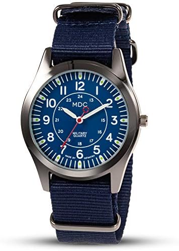 Infantry MDC Mens Military Analogue Quartz Watch 12/24 Hour Army Tactical Wrist Watches for Men Outdoor Camper Work with NATO Strap