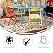 Flash Furniture Mindy Kids 5-Piece set Folding Square Table and Chairs Set for Daycare and Classrooms, Children's Activity Table and Chairs Set, Multicolor