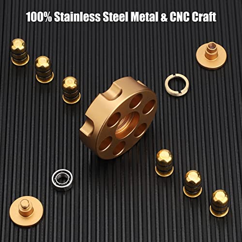 Image of Metal Fidget Spinner Toy, Cool Alloy Hand Finger Spinner Cube Toy, Stress Relief Sensory Spinning Anti Anxiety Desk EDC Toys Gifts Party Favors for Adults Kids 5 6 7 8 9 10+11 12 Years Old Boys