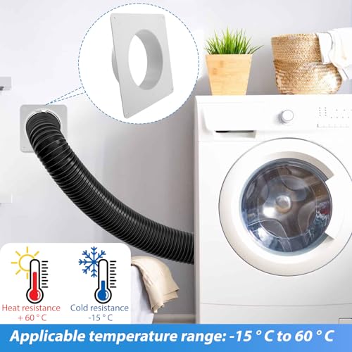 Rohrverbinder Flansch 150mm/6 inch Lüftungskanalverbinder Flansch aus ABS Kunststoff mit Edelstahl Schlauchschellen Alu-Folienband gerade Rohrflansch für Heizung Kühlung Lüftungssystem