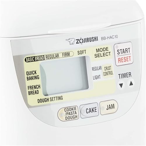 Miniatura 7 de Zojirushi BB-HAC10 Home Bakery - Mini panificadora programable de 1 libra, color blanco
