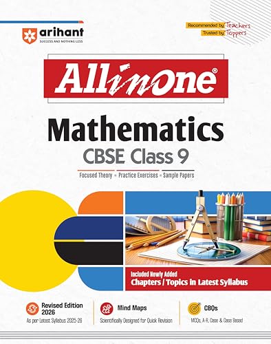 Image of Arihant All In One Combo Class 9th Science, Mathematics, Social Science, English Based On NCERT for CBSE Exam 2025-26 (Set of 3 Books)