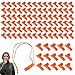 Jorzer Emergency Whistle 100PCS Loud Plastic Safety Whistle with Lanyard Survival Gear for Kayak Boating Fishing Boat Camping Hiking Hunting-