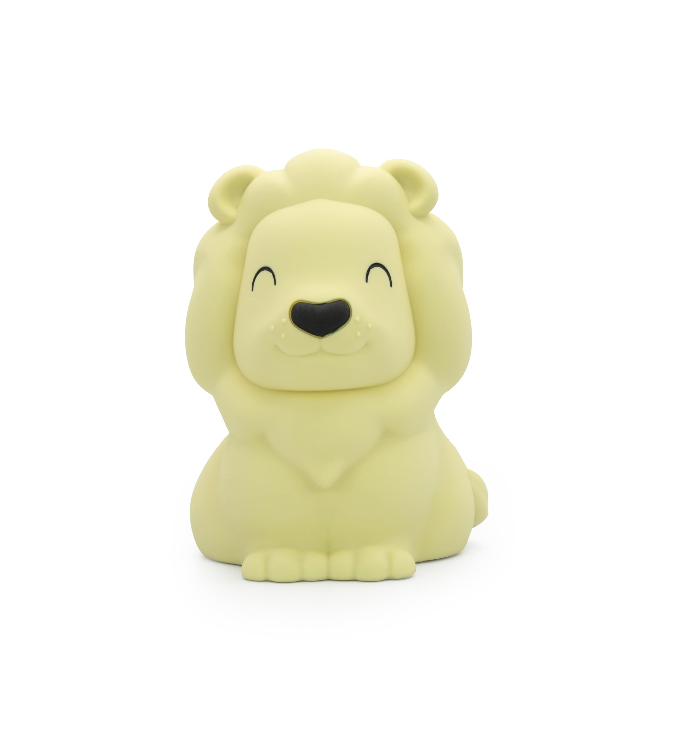 Veilleuse LED Lion DHINK en silicone rechargeable jaune pour chambre d'enfant
