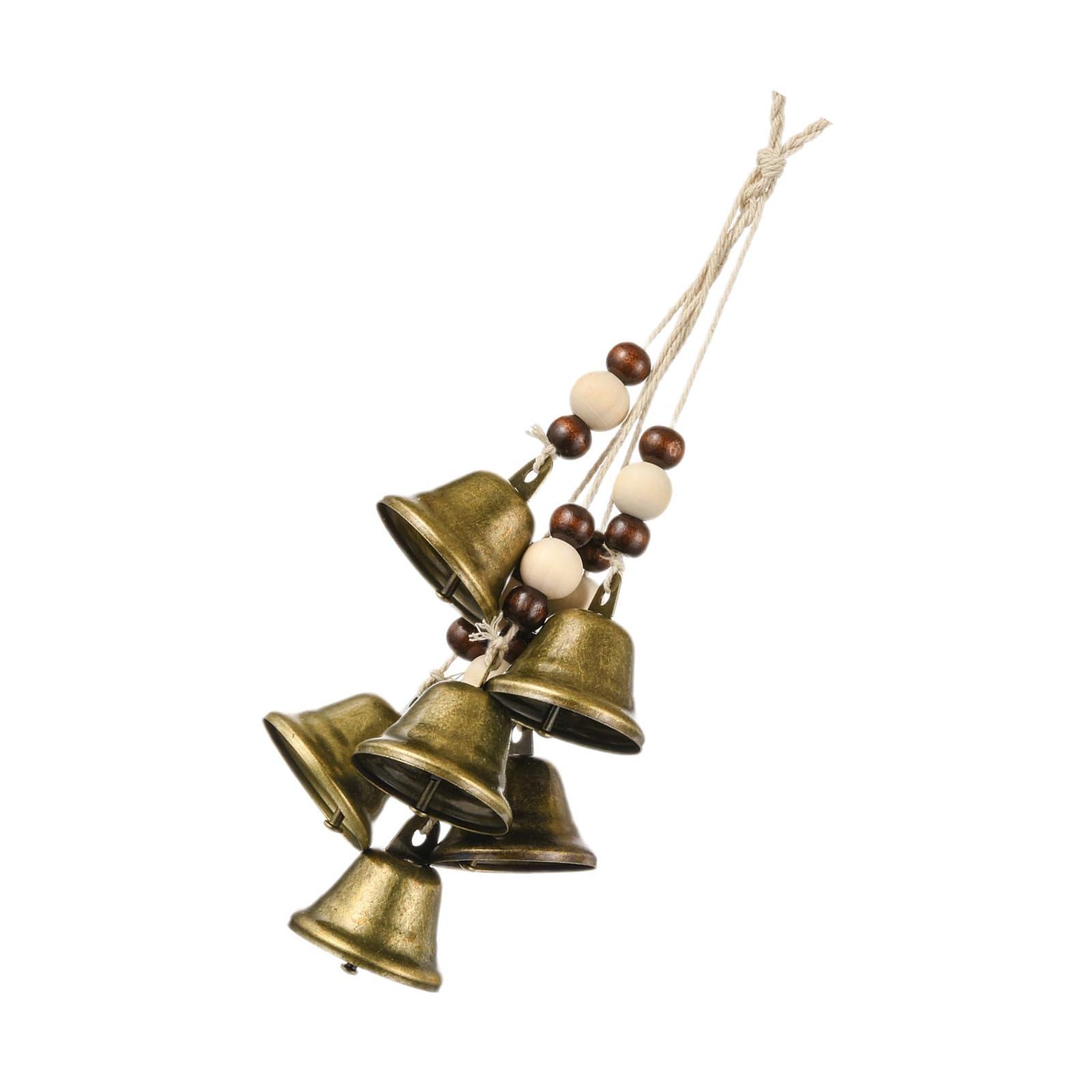 Wood Copper Wind Chimes Hanging Bells for Decorative Doorbells Decoration Home Deck Ornamentation