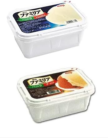 Meiji Familia Vanilla, 6.8 fl oz 2,000 ml, Vanilla & Chocolate, 6.8 fl oz 2,000 ml, Frozen Ice Cream, Ice Cream