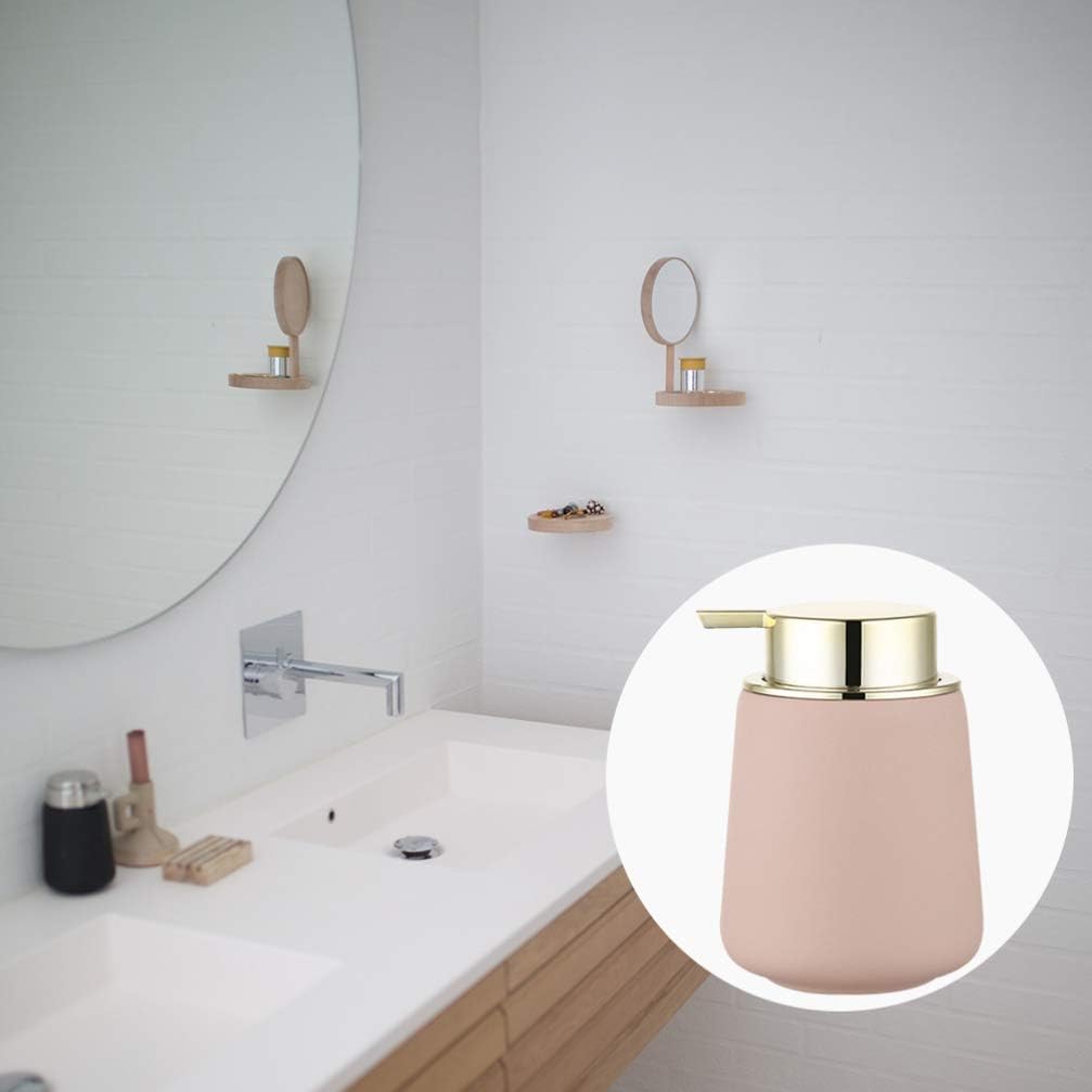 Zerodeko 1pc Hand Lotion Dispenser Bottle Push Pump Liquid Dispenser for Bathroom Refillable Soap and Lotion Container Compact and Lightweight Travel Bottle Modern Design Dusty