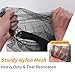 Extra Large Mesh Ball Bag, Heavy Duty Drawstring Storage Bag, 24