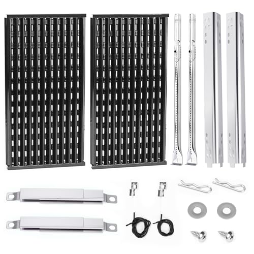 for Char-Broil Tru-Infrared Grill Parts 463633316 Stainless Steel Burners Heat Plates Cooking Grates Fits Charbroil Performance 2Burner 463645015 463672016 463370719 463336016 463672216 Grills