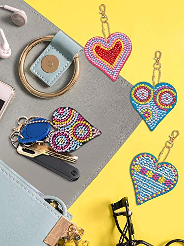 15 Pieces Diy Diamond Painting Keychains 5D Mosaic Making Full Drill Diamond Keychains Bird Butterfly And Heart Shape Pendant For Phone Bag Decor Accessory Art Craft Diy Supplies #TOP5