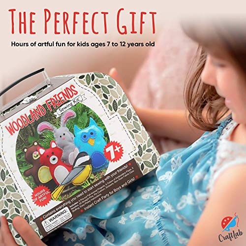 Craftlab Woodland Animals Kids Sewing Kit, Educational Arts & Craft Gift For Boys And Girls Ages 7 To 13 #TOP6