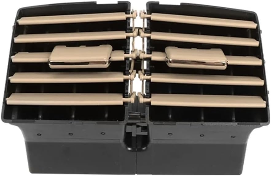 Car Interior Rear Air Conditioner Ac Vent Grille Outlet Assembly Compatible for Benz W164 ML GL 300 350 450 500 1648300454(GRIS)