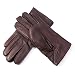 Produktbild YISEVEN Herren Hirschleder Lederhandschuhe Gefüttert Kaschmir Männer Winter Warm Vintage Autofahrer Leder Handschuhe Echtleder Herrenhandschuhe Winterhandschuhe Geschenk, Braun XL/10.0"
