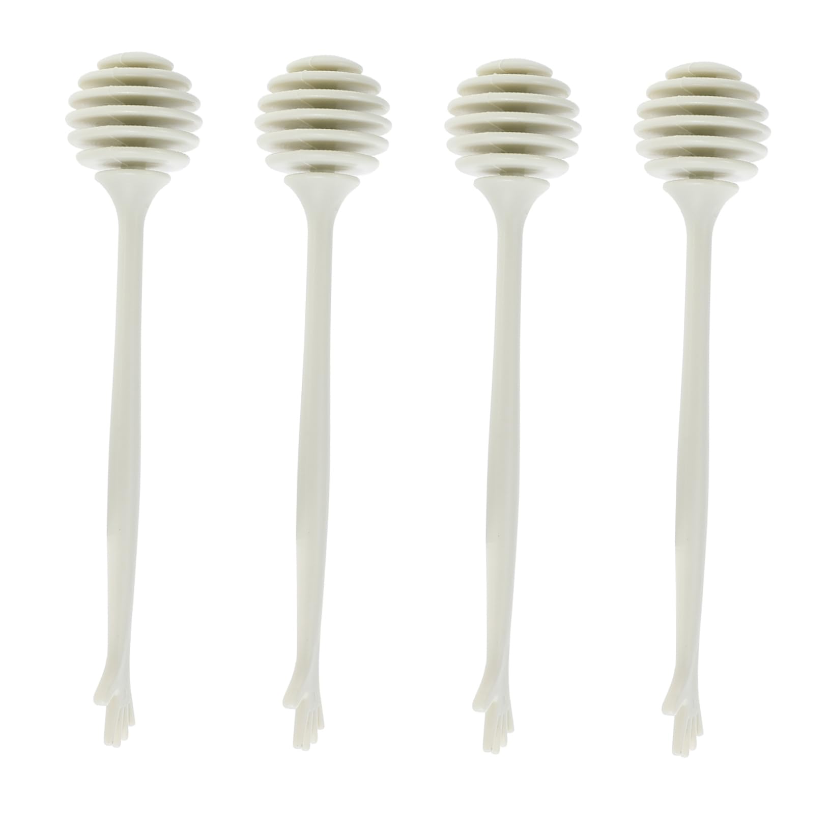 PEPLAYTAL 4pcs Honey Dipper Practical Stirring Sticks for Syrup Honey Jam Easy to Clean and Use for Serving Viscous Liquids Comfortable Design for Everyday Use