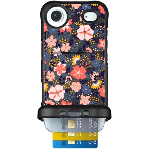 Scooch for iPhone Air Wallet Case Card Holder, Wingmate, Wildflowers