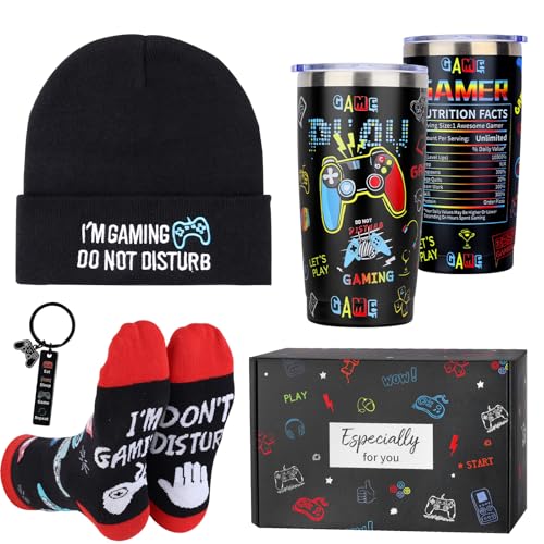 EOEFJW Gamer Gifts for Men,Cool Gaming Gift Bulk Set for Game Lover,Gaming Mugs,Teen Boy Gift Gaming Stuff,Birthday Valentine Christmas Gifts for Gamers Boy Son Dad Boyfriend Husband Uncle