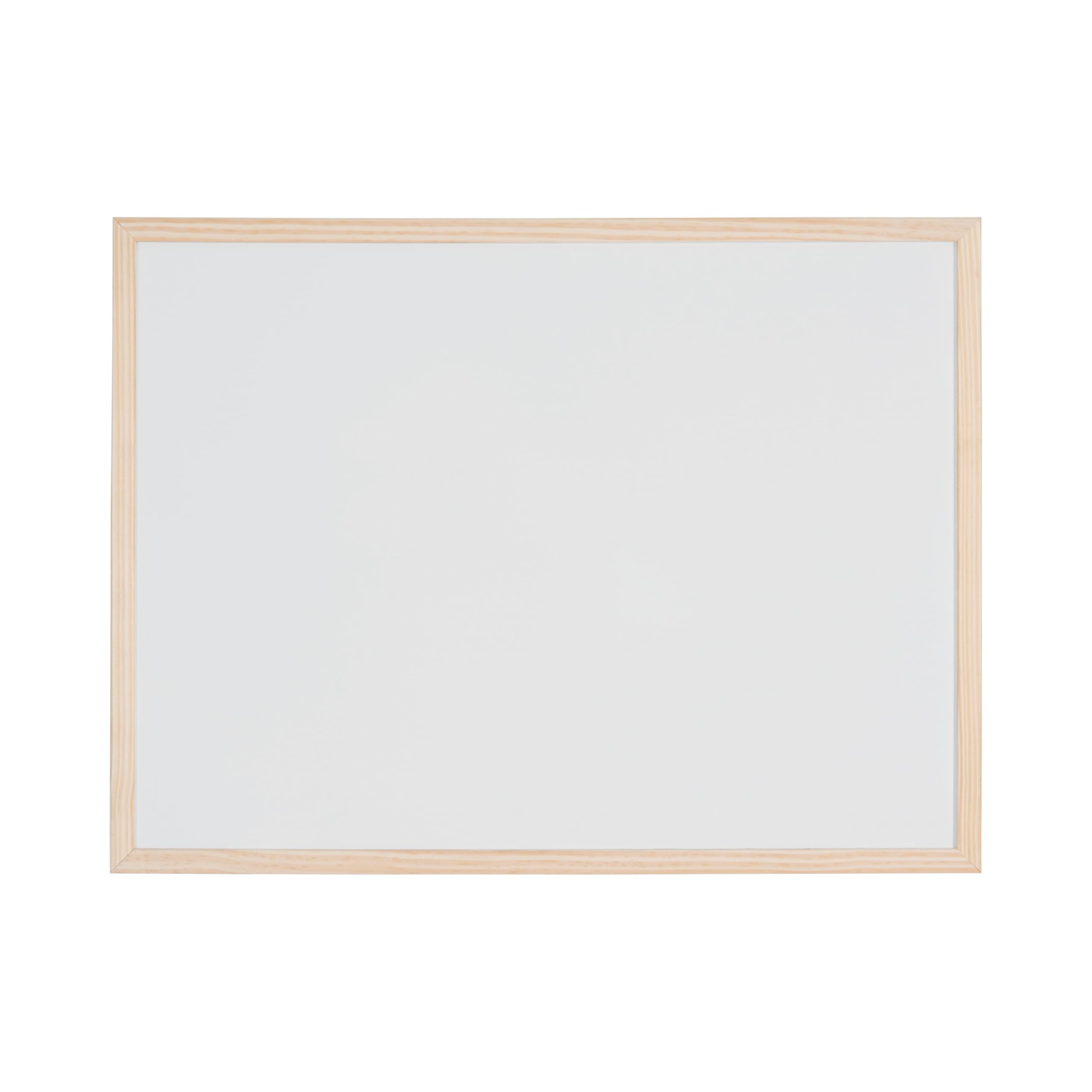 Bi-Office Lavagna Magnetica Bianca Basic Con Cornice In Legno, Superficie Speciale Cancellabile A Secco, 600 x 450 mm