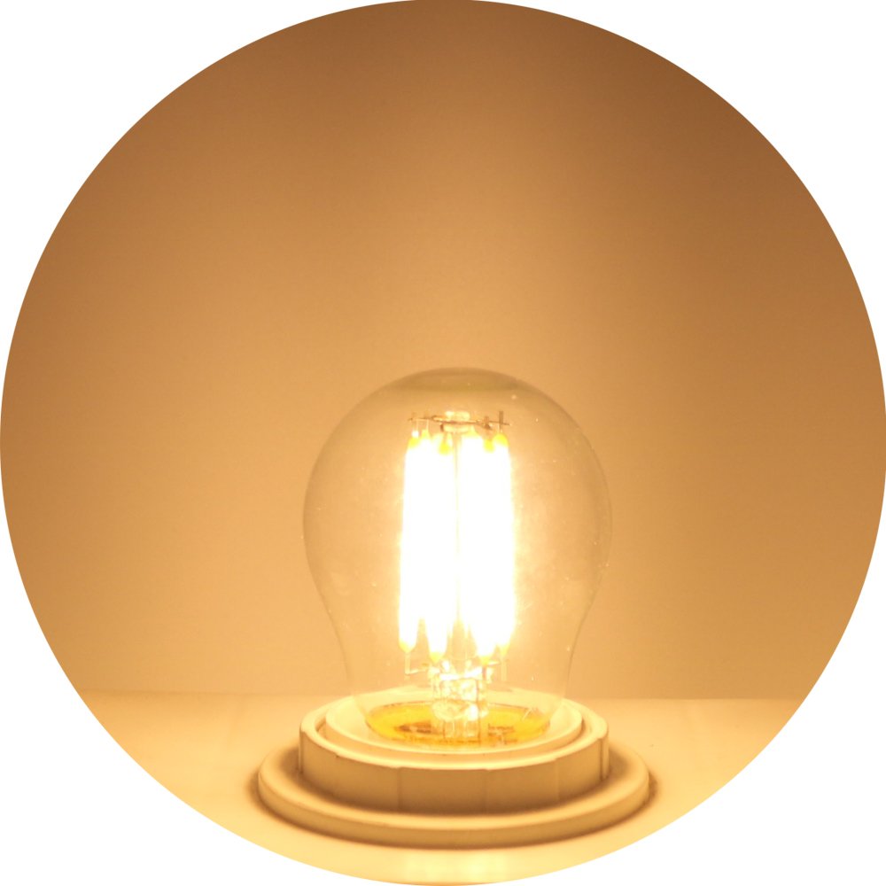 G45 E27 LED Vintage Lampe, LED 6W (50W Equivalent), 450LM, Nicht Dimmbar 2700K Warmweiß, 360° Abstrahlwinkel, AC 220V, 20 Stück