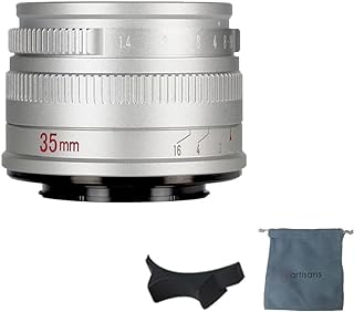 7artisans 35mm F1.4 Mark II APS-C Manual Focus Prime Lens Large Aperture Compatible with Sony E Mount Mirrorless Cameras A6500 A6300 A6100 A6000 A5100 A5000 A9 NEX 3 NEX 3N NEX 5 NEX 5T