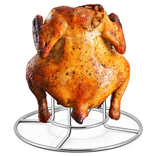 Teamfar Beer Can Chicken Holder, Chicken Rack Stand Stainless Steel, Beer Butt Chicken Stand For Grill Smoker Oven, Sturdy & Durable, Dishwasher Safe & Easy Clean #TOP16
