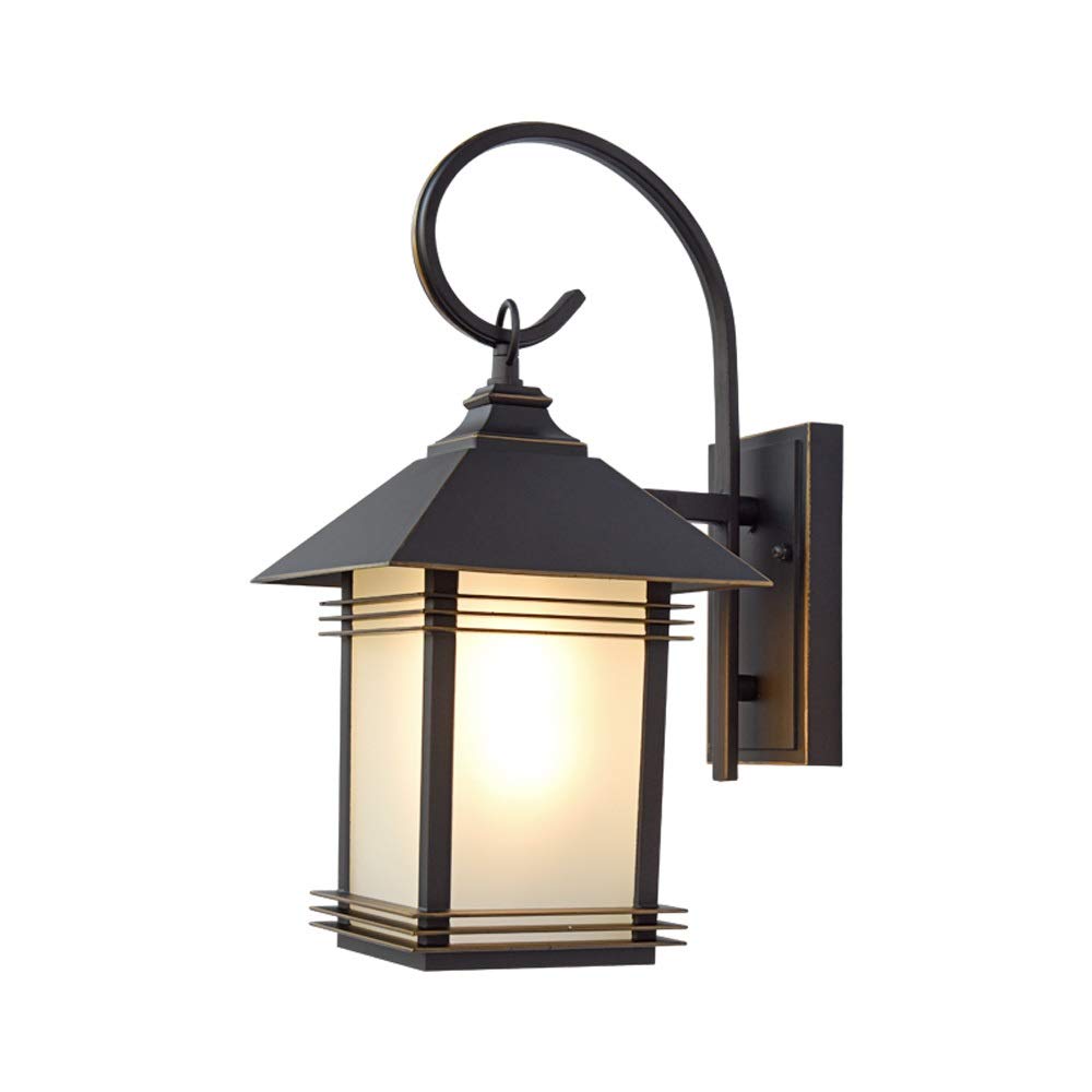 Lumière de mur d'extérieur pour balcon et terrasse en verre rétro