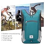 DOJUNS Hiking Backpack 15L Small Travel Backpack Lightweight Foldable Daypack Packable Camping Backpacks for Women Men (Orange) - Image 2