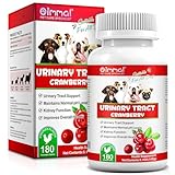 Urinary Tract für Hunde - Rote Blaubeere und Apfelessig zur Unterstützung der Harnwege und Blase - für alle Hunde - tägliche Ergänzung - 180 Tabletten - Qualität aus Deutschland