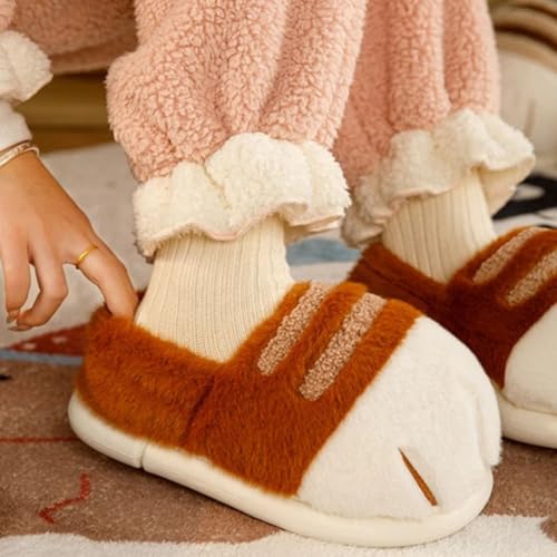Cat Paw Slippers, Women’s Plush Cat Paw Slippers, Warm Non-Slip Indoor Outdoor Shoes for Girls, Teens and Adults3