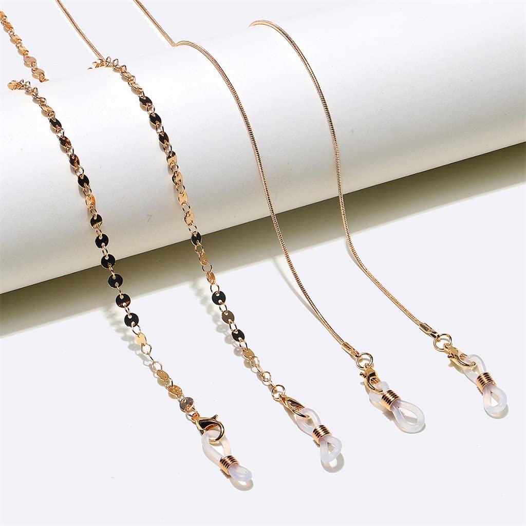 Brillenkette, Messing, rundes Stück, Roségold, Brillenseil-Zubehör